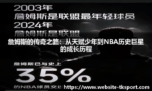 詹姆斯的传奇之路：从天赋少年到NBA历史巨星的成长历程